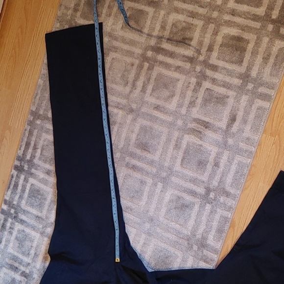 Lauren Ralph Lauren US 12 Navy Blue Cotton Blend Pants - Picture 6 of 6